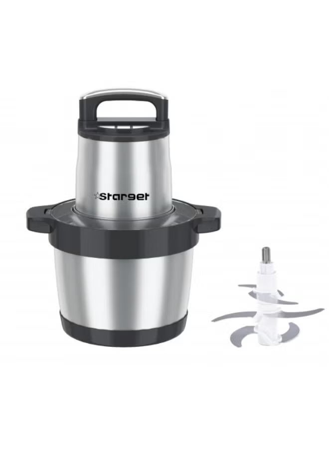 Stargate Food Processor, 1200 Watts, 4 Liters, 2 Speeds, ST-660 - Silver